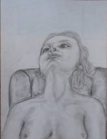 Sylvain ZABETH - 2021. Paris. Esquisse, Nathalie. Crayon sur papier. 24x32cm..jpg