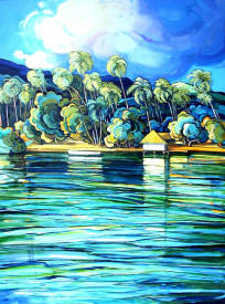 Léon ZANELLA - 0702-Tahiti-Lagon à Tahaa-70x50cm.jpg