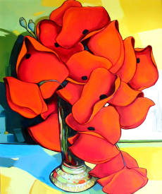 Léon ZANELLA - 2004-Le vase aux coquelicots-8F.jpg