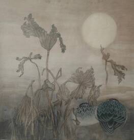 Erfeng ZHENG - GAZING AT THE MOON BY AUTUMN POND (2021)