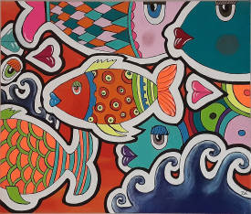 Virginie Vals - ZOÉ - LES PETITS POISSONS GAIS - 46x38.jpg